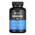 HyBlue Berberina 1000mg Pura Alto Dosaggio 120 Cps, 2x500 Mg | Estratto Di Berberis Aristata | Berberina Integratore Per Supporto Metabolismo | Senza Glutine Ne Lattosio, 100% Vegano | Fino 2 Mesi