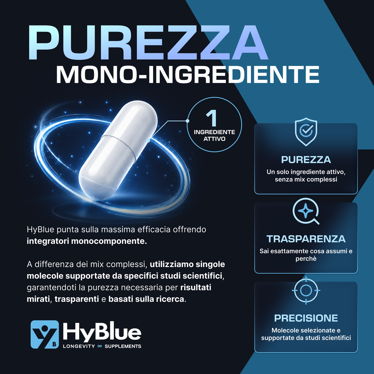 HyBlue Vitamina D3 K2 Mk7 180 Cps | Vitamina D3 2000 UI + K2 100 Μg Alta Biodisponibilità | Vit D3 K2 Ossa, Denti e Difese Immunitarie | No Glutine Ne Lattosio, Vegano | Fino 6 Mesi
